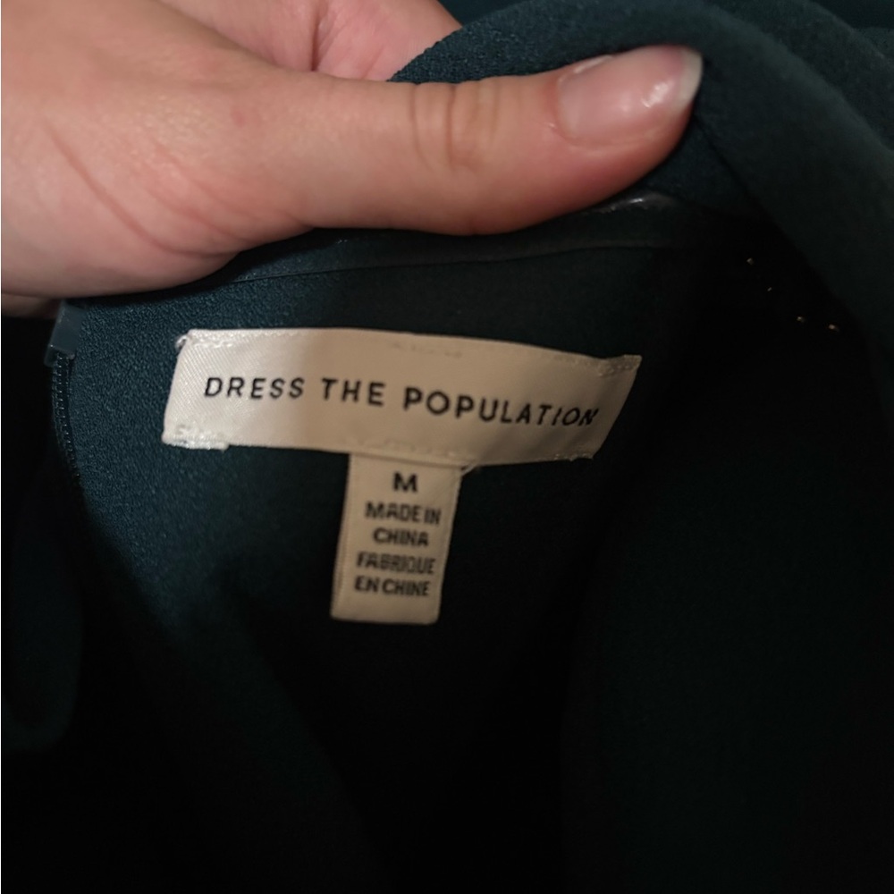 Dress the Population Formal Dark Teal Dress - Picture 3 of 3